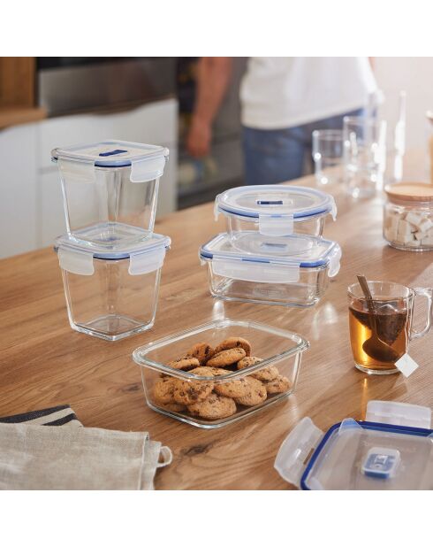 Caja de almacenamiento transparente rectangular Pure Box Active - 82 cl