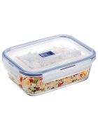 2 Boîtes de conservation rectangulaires Pure Box Active transparentes - 122 cl