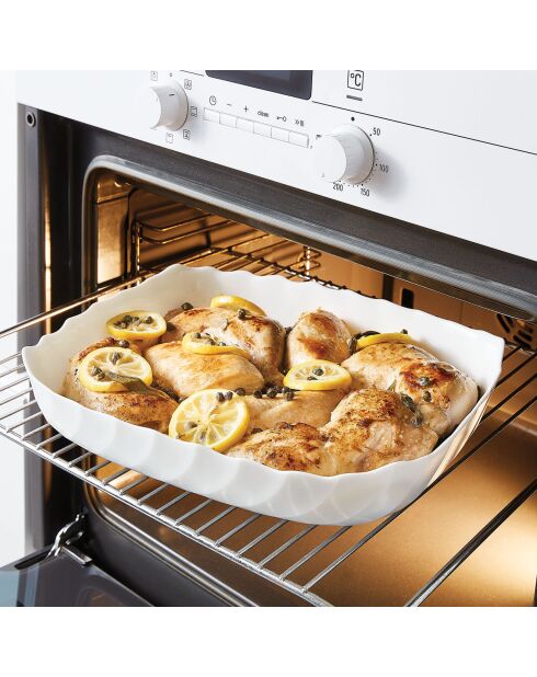 Smart Cuisine Trianon witte ovenschaal - 26,5x33x6,1 cm
