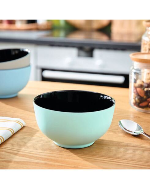 6 Bols Alix turquoise - 75 cl