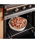 2 Plats de cuisson carrés Smart Cuisine Carine blancs - 33.4x33.4x7 cm