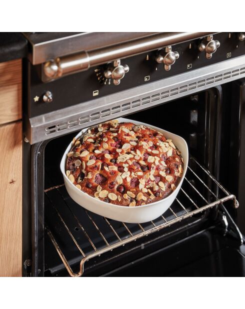 2 Plats de cuisson carrés Smart Cuisine Carine blancs - 33.4x33.4x7 cm