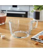 6 Tasses Jumbo Barista transparentes - 50 cl