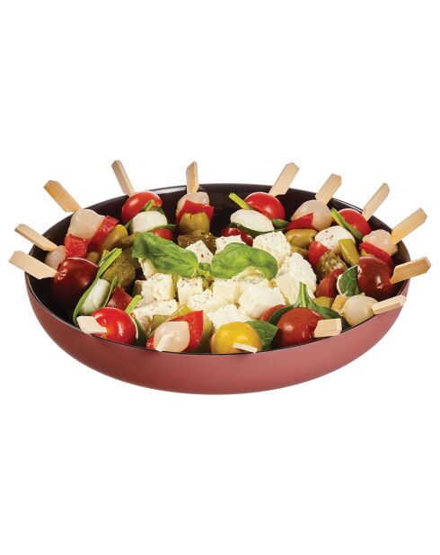 6 Assiettes à dessert Vicky orange - D.21.2 cm