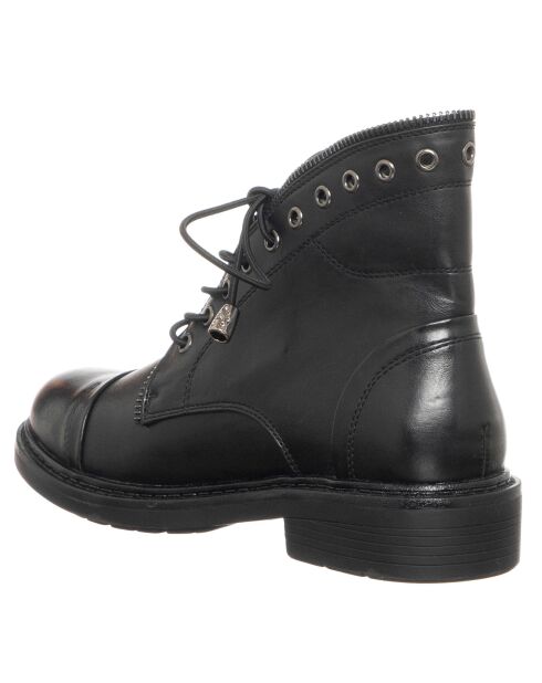 Bottines en Cuir végétal Cecile noires