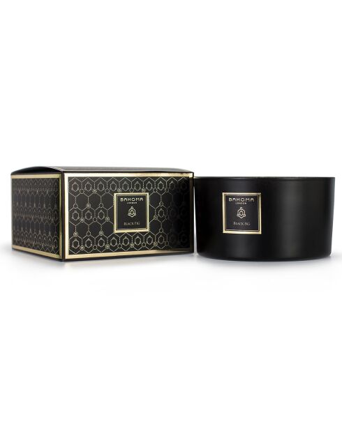 Bougie parfumée Obsidian Black Collection Figue noire - 3 mèches 40h