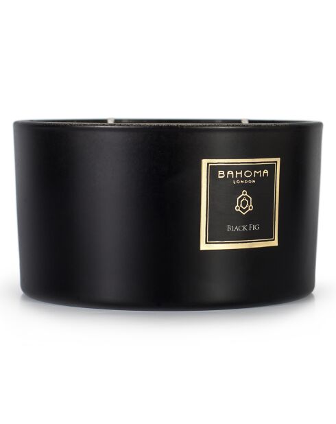 Bougie parfumée Obsidian Black Collection Figue noire - 3 mèches 40h