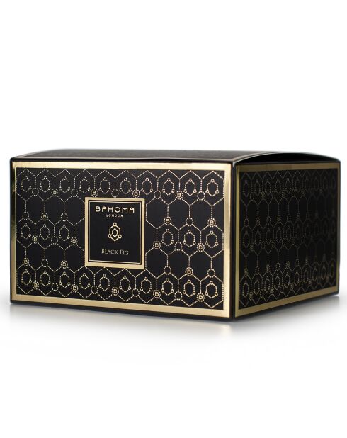 Bougie parfumée Obsidian Black Collection Figue noire - 3 mèches 40h