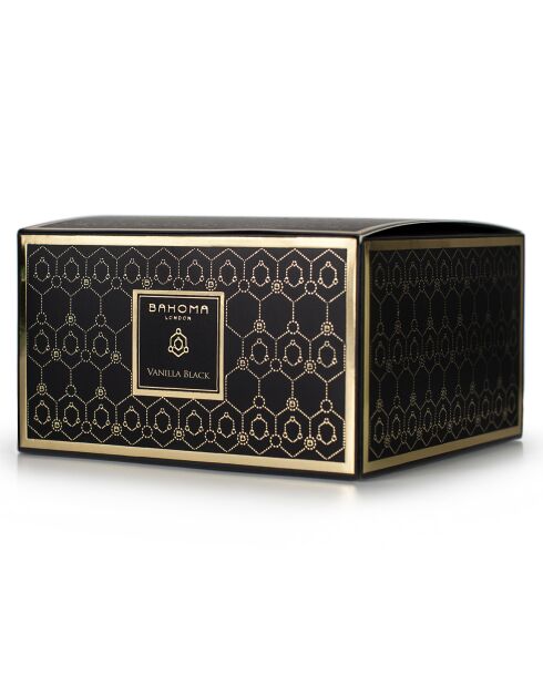 Candela profumata Obsidian Black Collection Black vanilla - 3 stoppini 40h