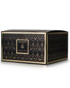 Bougie parfumée Obsidian Black Collection Ambre & Thym - 3 mèches 40h