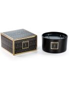 Bougie parfumée Obsidian Black Collection Bois de santal noir - 3 mèches 40h