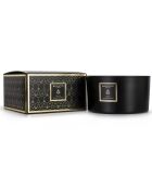 Bougie parfumée Obsidian Black Collection Bois de santal noir - 3 mèches 40h