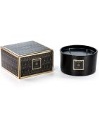 Bougie parfumée Obsidian Black Collection Caramel Tea - 3 mèches 40h