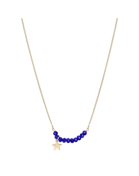 Collier en Argent doré & Perles en Quartz