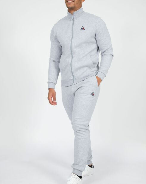 Sweat zippé Essentiel gris