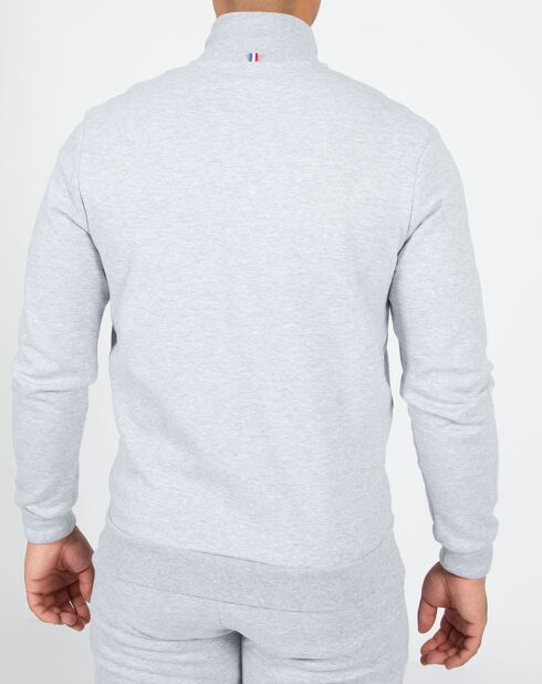 Sweat zippé Essentiel gris