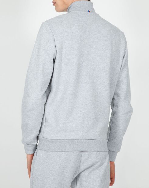 Sweat zippé Essentiel gris
