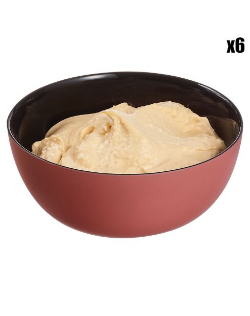 6 Coupelles Vicky orange - D.12.5x5.5 cm