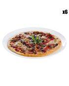 6 Assiettes à pizza en Opale Friend's Time blanches - D.32.3 cm