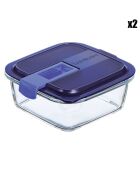 2 Boîtes de conservation Easy Box transparentes - 76 cl