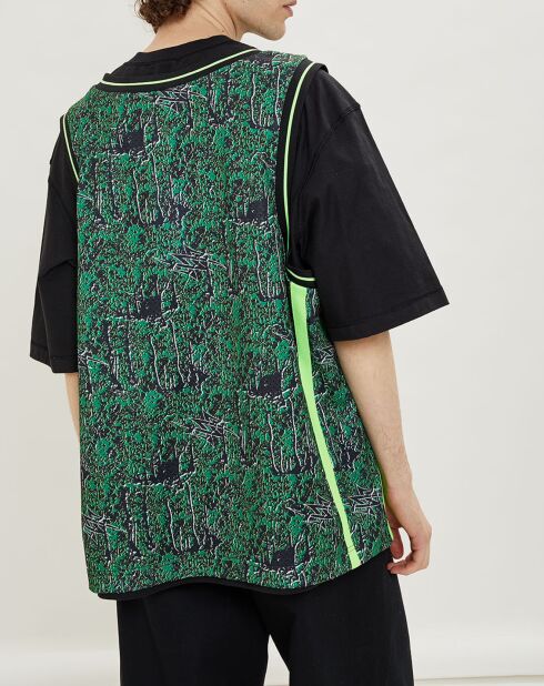 T-Shirt Adidas x Sankuanz Basketball Réversible noir/vert
