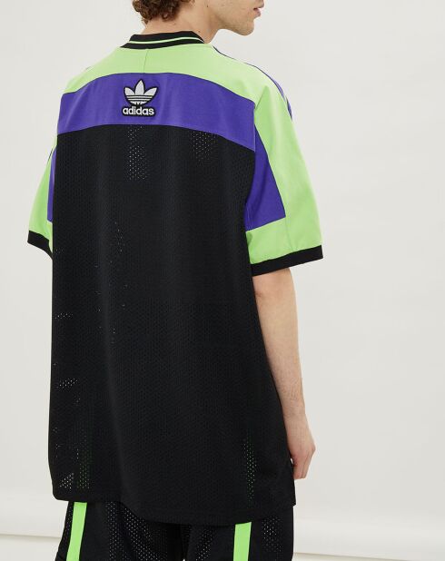 T-shirt  Adidas x Sankuanz Mesh noir/vert/violet