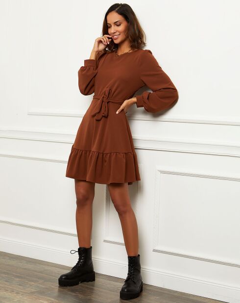 Robe Florianne marron