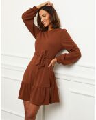 Robe Florianne marron