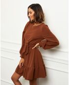 Robe Florianne marron