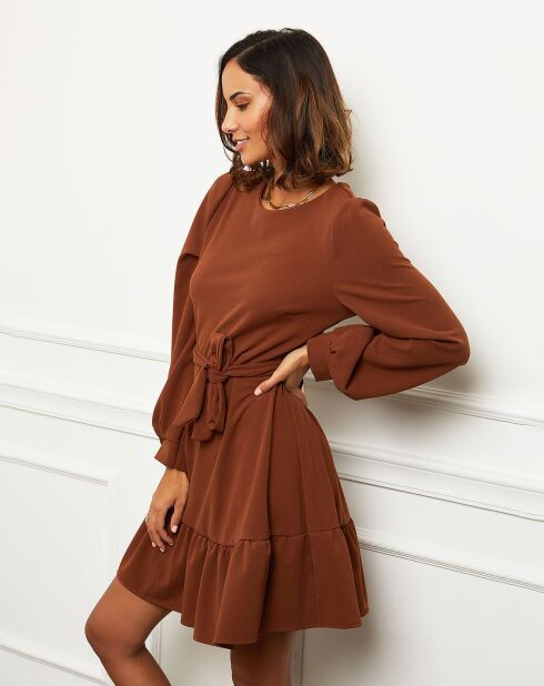 Robe Florianne marron