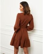 Robe Florianne marron