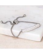 Bracelet Only One blanc/argenté