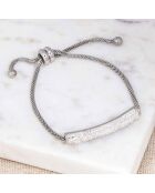 Bracelet Only One blanc/argenté