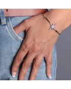 Jonc Astrosteel blanc/argenté