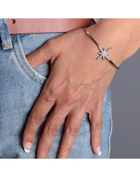 Jonc Astrosteel blanc/argenté