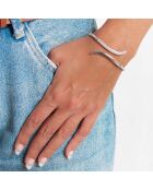 Jonc Liane blanc/argenté