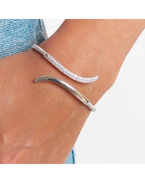 Jonc Liane blanc/argenté