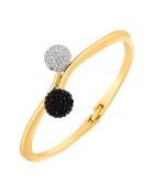 Jonc Share noir blanc/doré