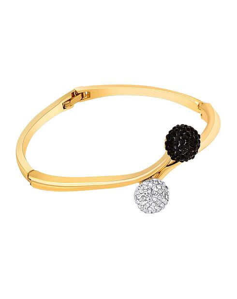 Jonc Share noir blanc/doré