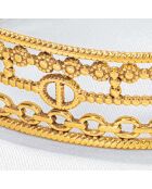 Manchette Chainella en Acier dorée