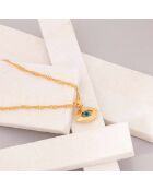 Collier Eyoka bleu/doré