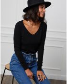 Pull en Cachemire mélangé Romy noir