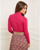 Pull en Cachemire mélangé Senda fuchsia