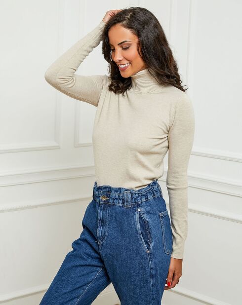 Pull en Cachemire mélangé Elisa beige
