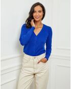 Gilet en Cachemire mélangé Caroline royal