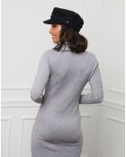 Robe Pull en Cachemire mélangé Maria grise