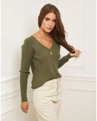 Khakifarbener Pullover Marta