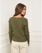 Khakifarbener Pullover Marta