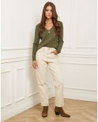 Khakifarbener Pullover Marta