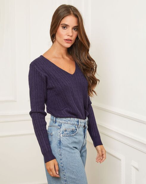 Pull en Cachemire mélangé Marta marine